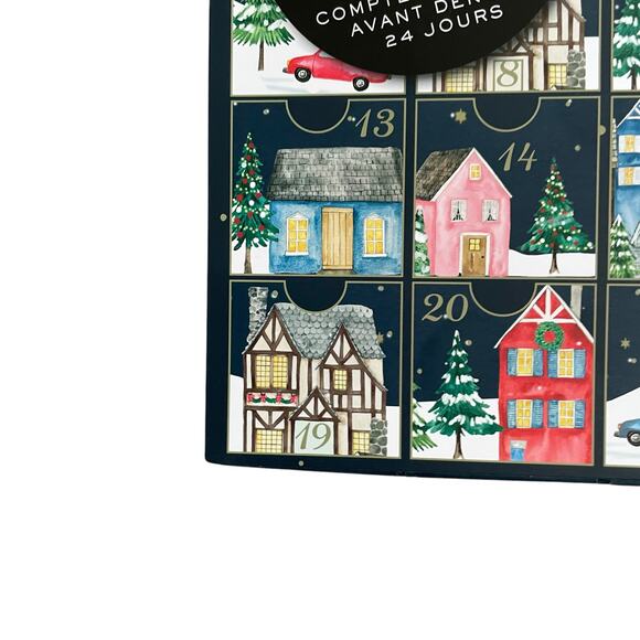 Nicole Miller Christmas Advent Calendar 24 Countdown Drawers Refillable New - Picture 6 of 10